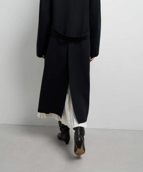 LANVIN en Bleu / ランバン オン ブルー その他アウター | SUPER140 ウールリバーフレアコート | 詳細8