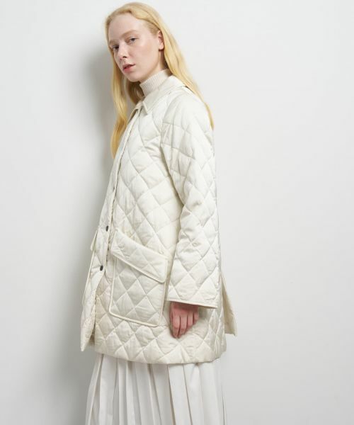 LANVIN en Bleu / ランバン オン ブルー その他アウター | キルティングダウンハーフコート | 詳細13