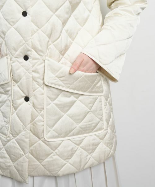 LANVIN en Bleu / ランバン オン ブルー その他アウター | キルティングダウンハーフコート | 詳細16