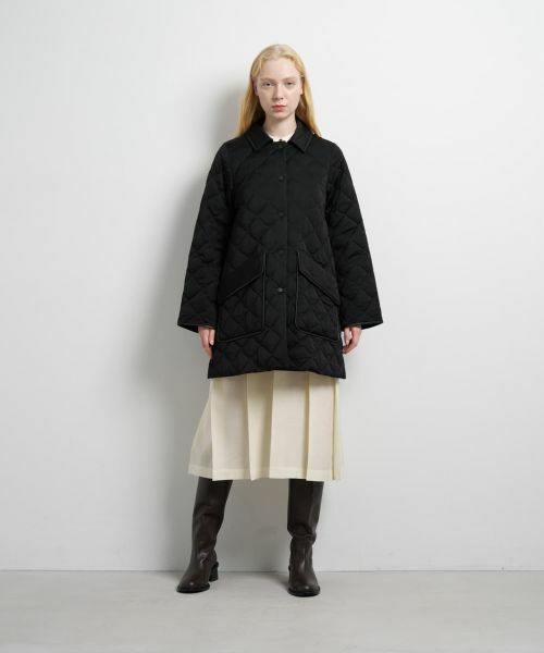 LANVIN en Bleu / ランバン オン ブルー その他アウター | キルティングダウンハーフコート | 詳細17