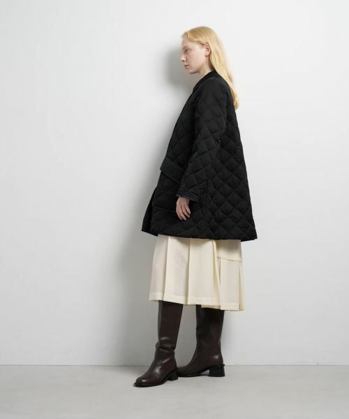 LANVIN en Bleu / ランバン オン ブルー その他アウター | キルティングダウンハーフコート | 詳細18