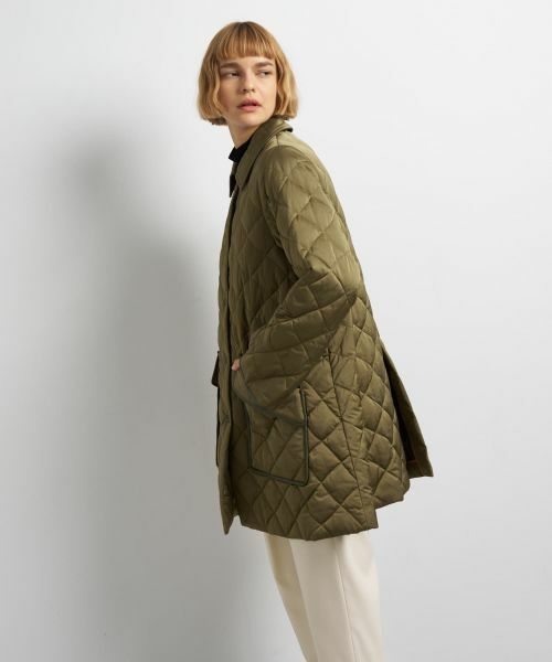 LANVIN en Bleu / ランバン オン ブルー その他アウター | キルティングダウンハーフコート | 詳細5