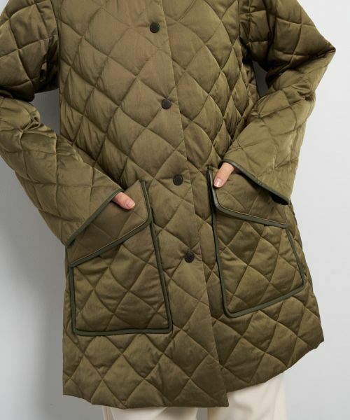 LANVIN en Bleu / ランバン オン ブルー その他アウター | キルティングダウンハーフコート | 詳細8