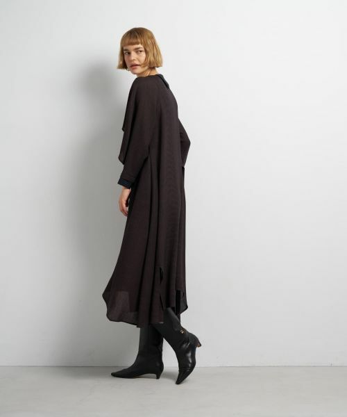 LANVIN en Bleu / ランバン オン ブルー ドレス | アシンメトリーコンビワンピース | 詳細11