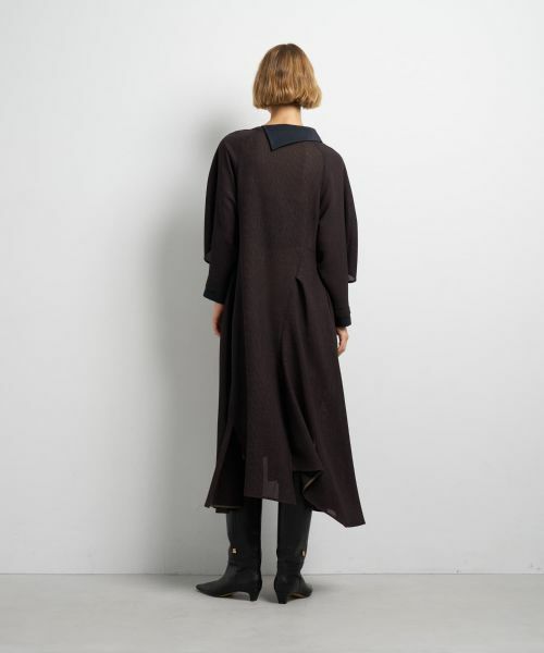 LANVIN en Bleu / ランバン オン ブルー ドレス | アシンメトリーコンビワンピース | 詳細12