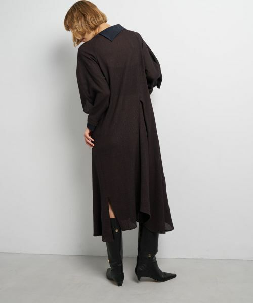 LANVIN en Bleu / ランバン オン ブルー ドレス | アシンメトリーコンビワンピース | 詳細15