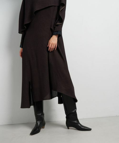 LANVIN en Bleu / ランバン オン ブルー ドレス | アシンメトリーコンビワンピース | 詳細17