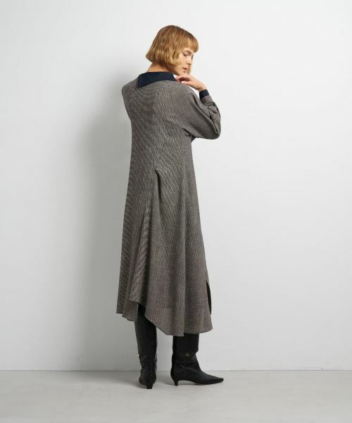 LANVIN en Bleu / ランバン オン ブルー ドレス | アシンメトリーコンビワンピース | 詳細3