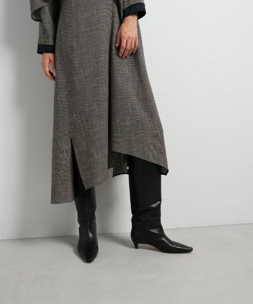 LANVIN en Bleu / ランバン オン ブルー ドレス | アシンメトリーコンビワンピース | 詳細8