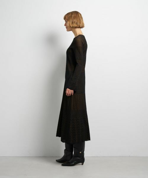 LANVIN en Bleu / ランバン オン ブルー ドレス | ニットレースワンピース | 詳細10