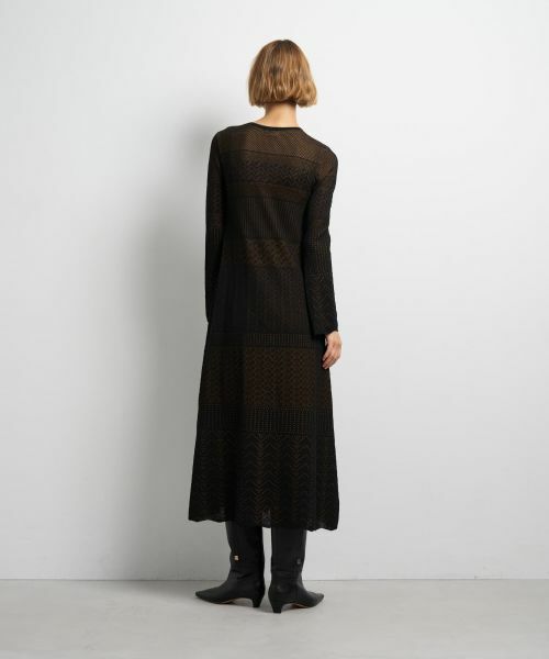 LANVIN en Bleu / ランバン オン ブルー ドレス | ニットレースワンピース | 詳細11