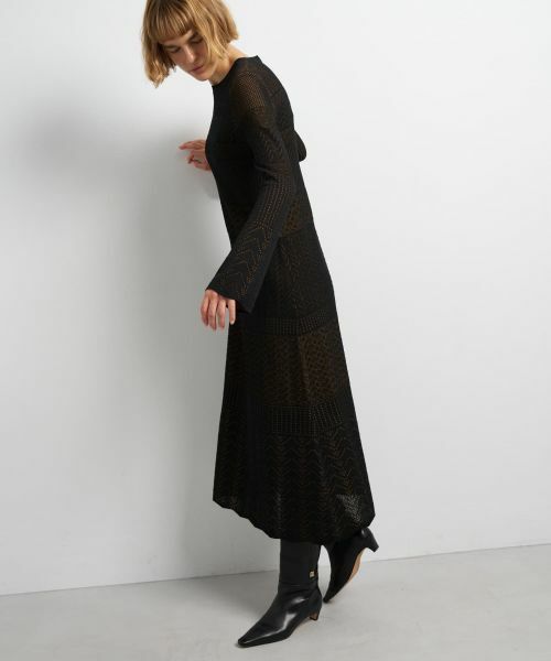 LANVIN en Bleu / ランバン オン ブルー ドレス | ニットレースワンピース | 詳細12