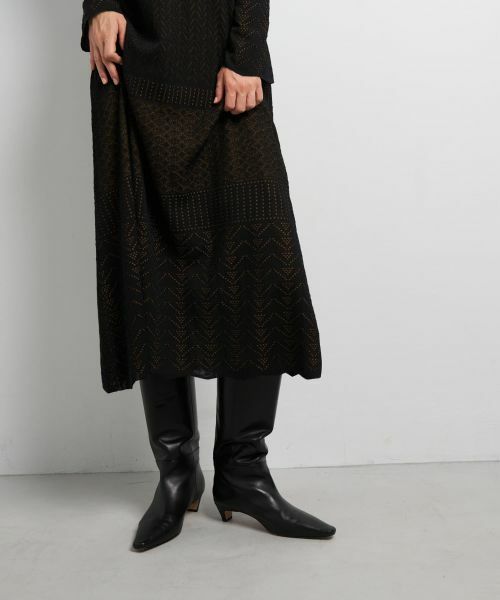 LANVIN en Bleu / ランバン オン ブルー ドレス | ニットレースワンピース | 詳細15