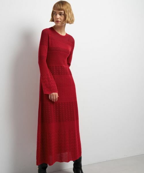 LANVIN en Bleu / ランバン オン ブルー ドレス | ニットレースワンピース | 詳細4