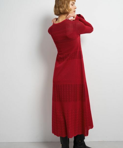 LANVIN en Bleu / ランバン オン ブルー ドレス | ニットレースワンピース | 詳細6