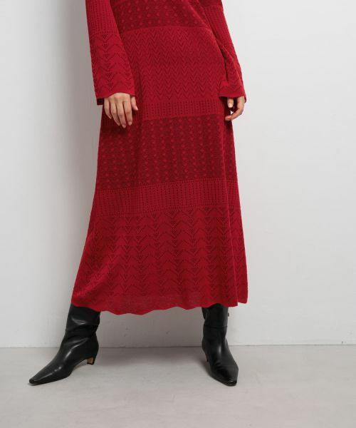 LANVIN en Bleu / ランバン オン ブルー ドレス | ニットレースワンピース | 詳細8