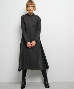 アシンメトリーヘムコンビワンピース