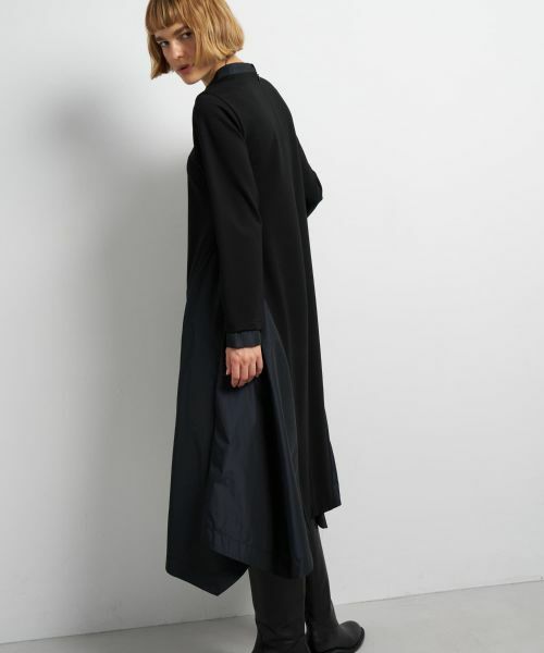 LANVIN en Bleu / ランバン オン ブルー ドレス | アシンメトリーヘムコンビワンピース | 詳細13