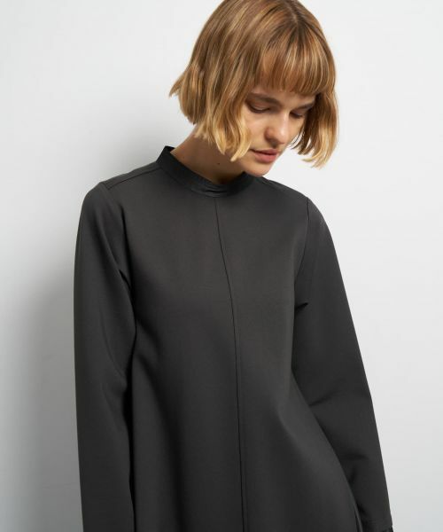 LANVIN en Bleu / ランバン オン ブルー ドレス | アシンメトリーヘムコンビワンピース | 詳細6