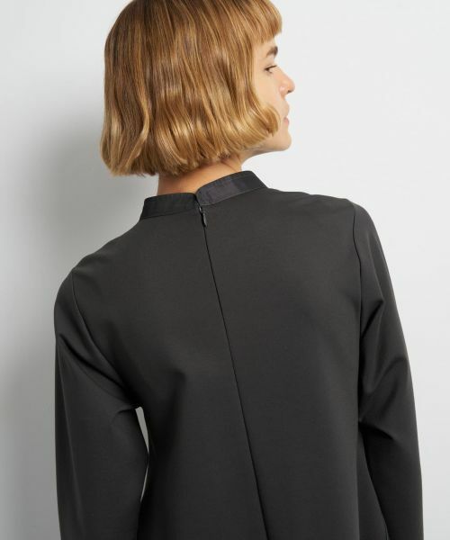 LANVIN en Bleu / ランバン オン ブルー ドレス | アシンメトリーヘムコンビワンピース | 詳細7