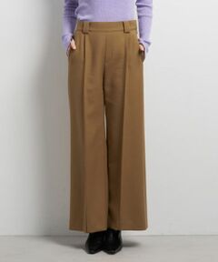 LANVIN en Bleu / ランバン オン ブルー その他パンツ | ダブルクロスワイドパンツ