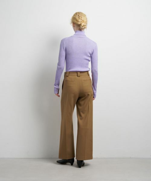 LANVIN en Bleu / ランバン オン ブルー その他パンツ | ダブルクロスワイドパンツ | 詳細11