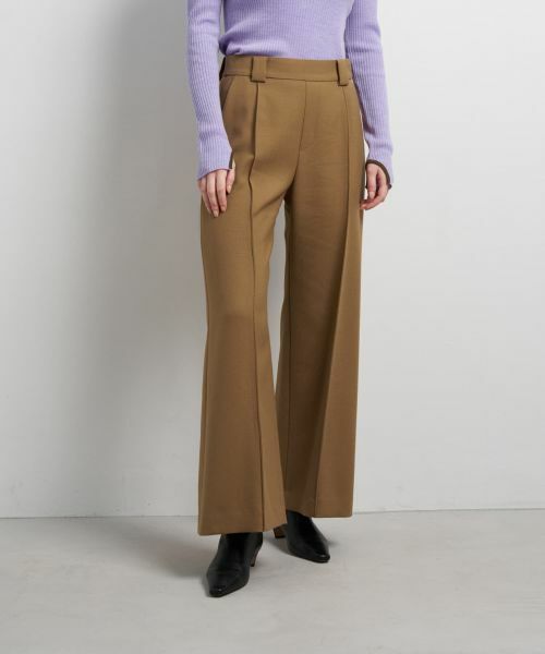 LANVIN en Bleu / ランバン オン ブルー その他パンツ | ダブルクロスワイドパンツ | 詳細12