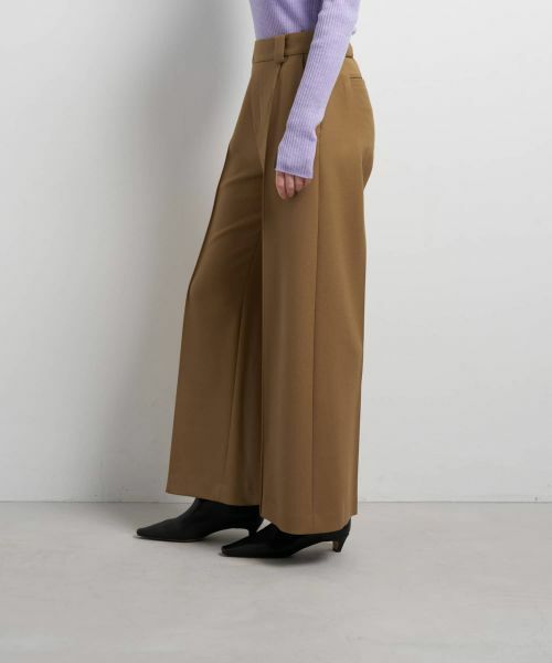 LANVIN en Bleu / ランバン オン ブルー その他パンツ | ダブルクロスワイドパンツ | 詳細13