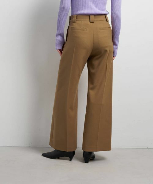 LANVIN en Bleu / ランバン オン ブルー その他パンツ | ダブルクロスワイドパンツ | 詳細14