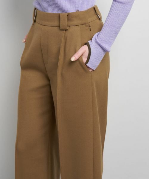 LANVIN en Bleu / ランバン オン ブルー その他パンツ | ダブルクロスワイドパンツ | 詳細15