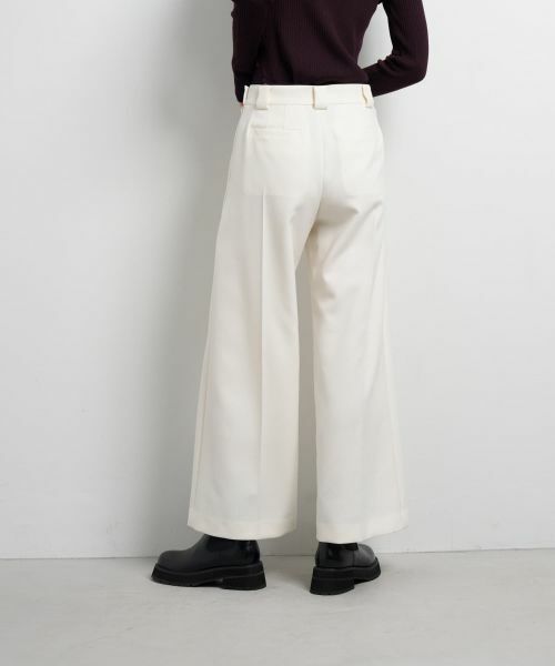 LANVIN en Bleu / ランバン オン ブルー その他パンツ | ダブルクロスワイドパンツ | 詳細22