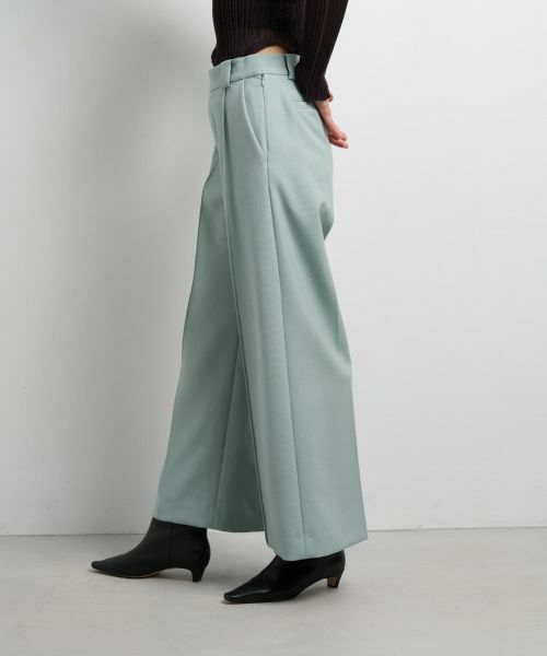 LANVIN en Bleu / ランバン オン ブルー その他パンツ | ダブルクロスワイドパンツ | 詳細5