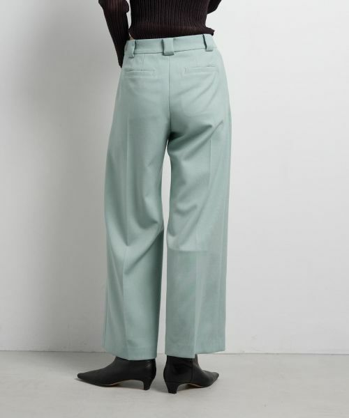 LANVIN en Bleu / ランバン オン ブルー その他パンツ | ダブルクロスワイドパンツ | 詳細6