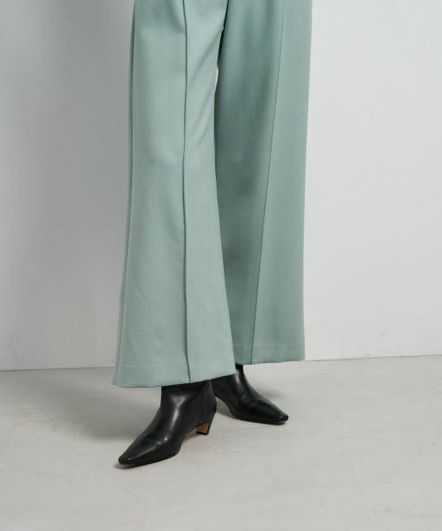 LANVIN en Bleu / ランバン オン ブルー その他パンツ | ダブルクロスワイドパンツ | 詳細8