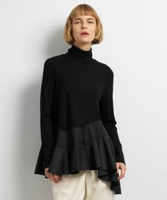 LANVIN en Bleu / ランバン オン ブルー Tシャツ | アシンメトリーヘムタートル