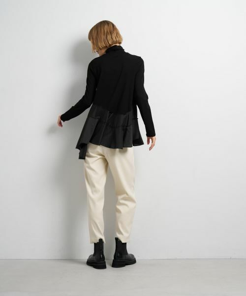 LANVIN en Bleu / ランバン オン ブルー Tシャツ | アシンメトリーヘムタートル | 詳細12