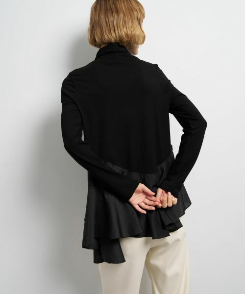 LANVIN en Bleu / ランバン オン ブルー Tシャツ | アシンメトリーヘムタートル | 詳細15