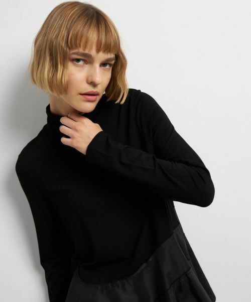 LANVIN en Bleu / ランバン オン ブルー Tシャツ | アシンメトリーヘムタートル | 詳細16