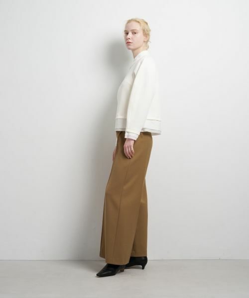 LANVIN en Bleu / ランバン オン ブルー Tシャツ | シャツカラーコンビカットソー | 詳細2