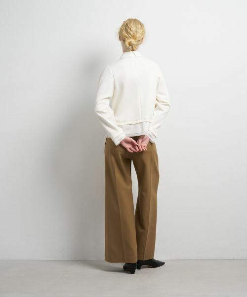 LANVIN en Bleu / ランバン オン ブルー Tシャツ | シャツカラーコンビカットソー | 詳細3