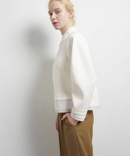 LANVIN en Bleu / ランバン オン ブルー Tシャツ | シャツカラーコンビカットソー | 詳細5