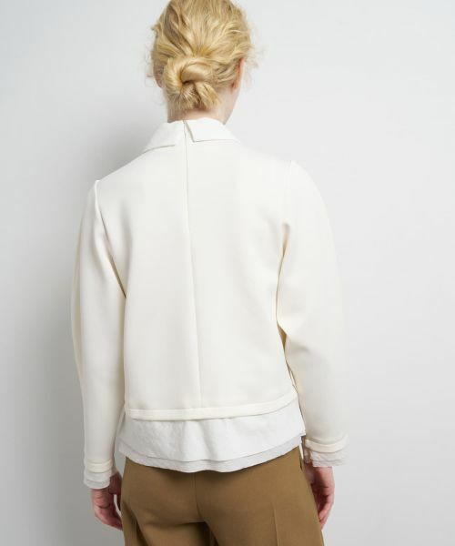 LANVIN en Bleu / ランバン オン ブルー Tシャツ | シャツカラーコンビカットソー | 詳細6