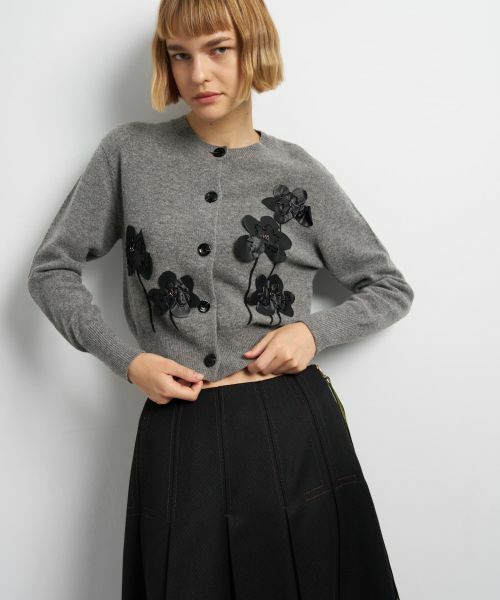 LANVIN en Bleu / ランバン オン ブルー カーディガン・ボレロ | フラワー刺繍カーディガン | 詳細4