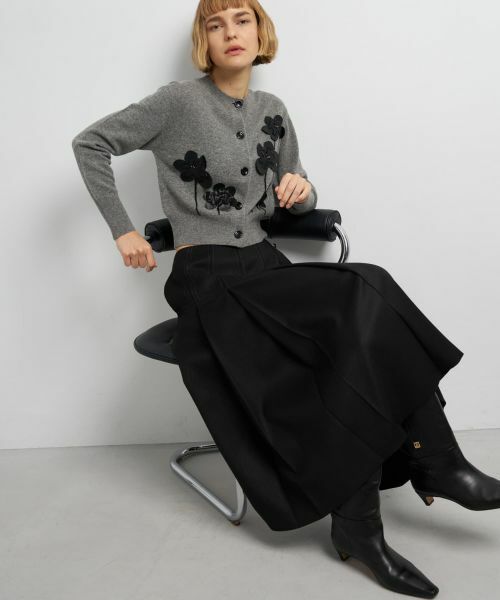 LANVIN en Bleu / ランバン オン ブルー カーディガン・ボレロ | フラワー刺繍カーディガン | 詳細7