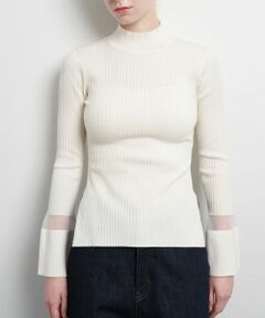 LANVIN en Bleu / ランバン オン ブルー ニット・セーター | シアーポイントカフスリブニット