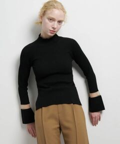 LANVIN en Bleu / ランバン オン ブルー ニット・セーター | シアーポイントカフスリブニット