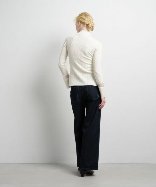 LANVIN en Bleu / ランバン オン ブルー ニット・セーター | シアーポイントカフスリブニット | 詳細11