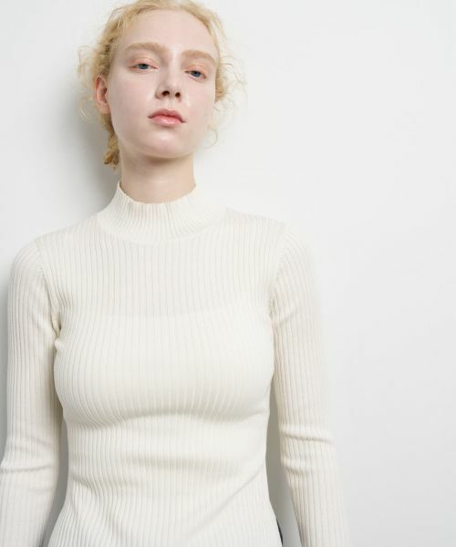 LANVIN en Bleu / ランバン オン ブルー ニット・セーター | シアーポイントカフスリブニット | 詳細15