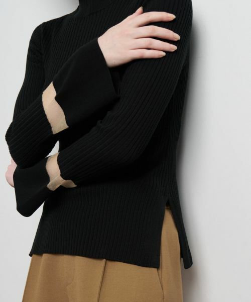 LANVIN en Bleu / ランバン オン ブルー ニット・セーター | シアーポイントカフスリブニット | 詳細28