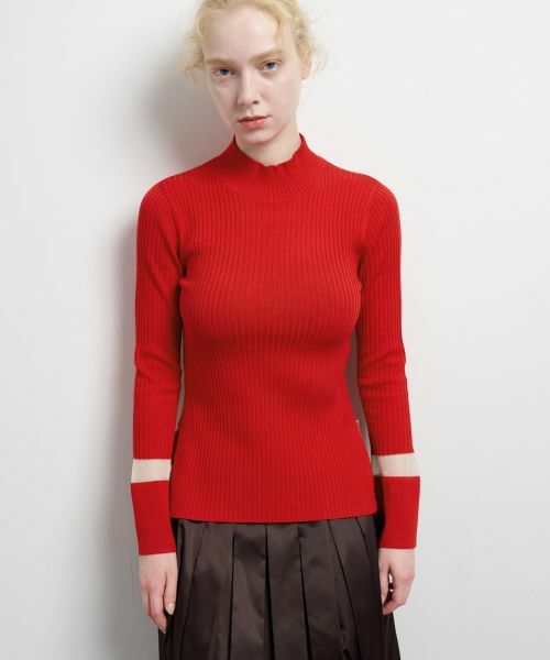 LANVIN en Bleu / ランバン オン ブルー ニット・セーター | シアーポイントカフスリブニット | 詳細4